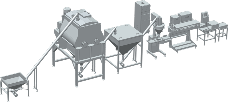 混料包裝生產(chǎn)線(xiàn)