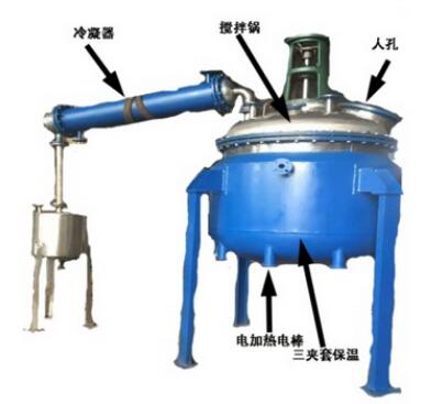 電加熱壓力蒸餾釜結構示意圖